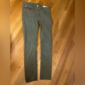 Rag & Bone Skinny Jeans Army Green